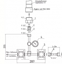 Устройство для опрессовки и продувки трубопровода УОП-16