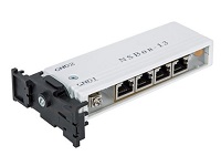 Устройство защиты линий Ethernet 10/100M + PoE, 4 порта, патч-корд 4 шт. NSGate NSBon-13